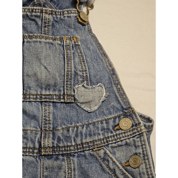 Baby Gap Denim Jean Shortalls Overall Shorts 12-18mo Summer Spring Beach - Picture 2 of 7